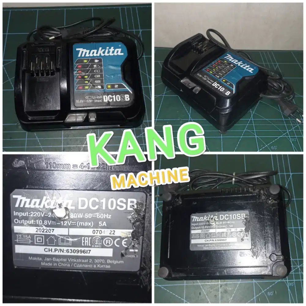 Charger MAKITA DC10SB untuk baterai Makita 12V CXT