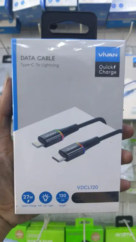 KABEL DATA TYPE-C TO LIGHTING VIVAN VDCL120