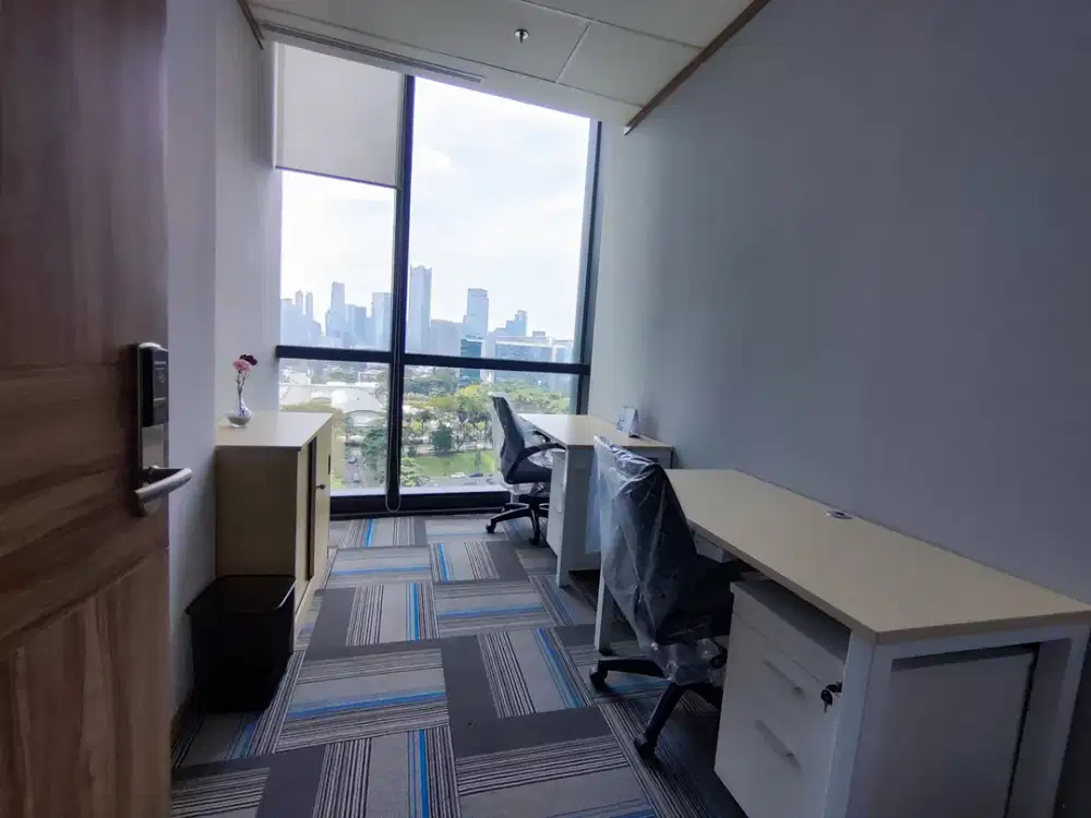 Sewa Kantor Unit Furnished untuk 8 Pax di Prosperity Tower SCBD