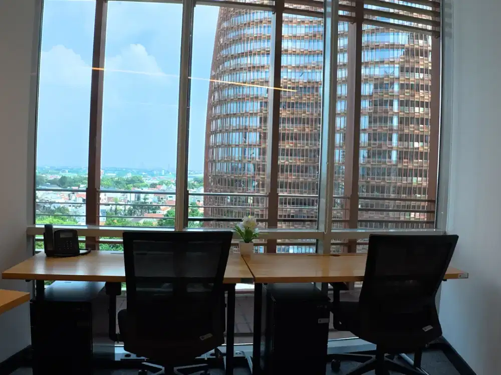 Sewa Kantor Unit Fully Furnished 4 Pax di South Quarter Tb Simatupang