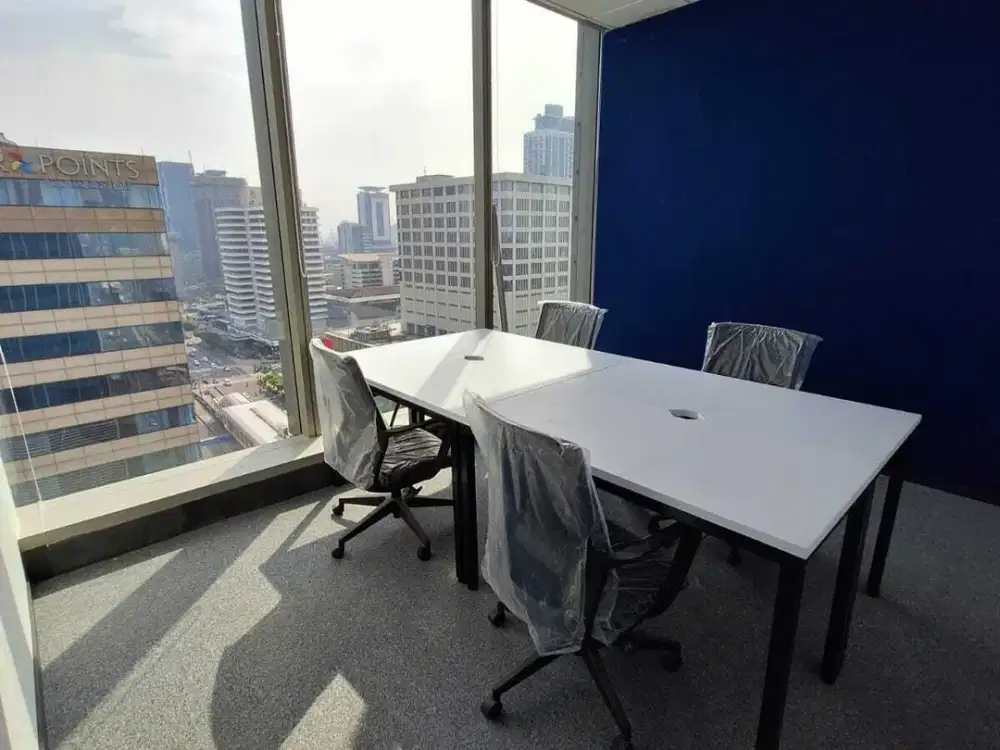 Sewa Kantor Siap Ditempati Untuk 5 Pax di Thamrin Jakarta Pusat