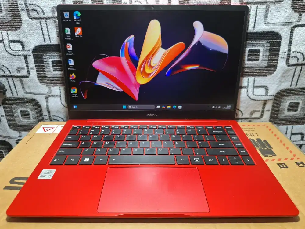 Laptop Infinix X2 Core i3 gen 10 ram 4gb SSD layar FHD slim fullset