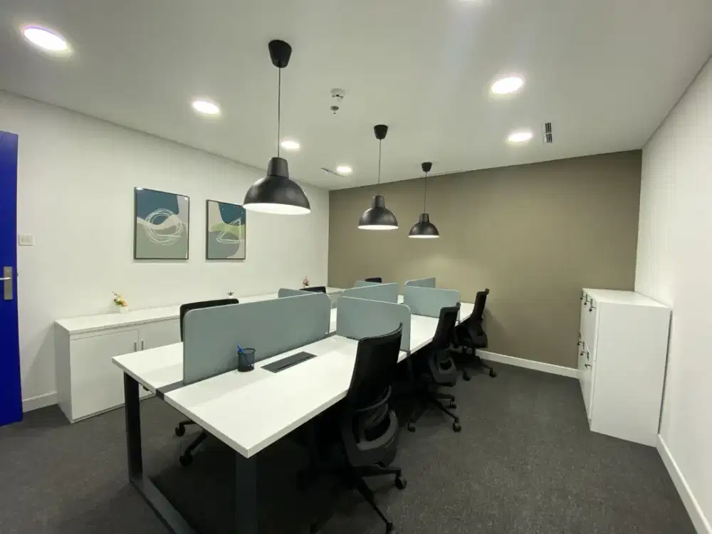 Sewa Kantor Fully Furnished 8 Pax di Setia Budi 2 Dekat LRT dan TJ