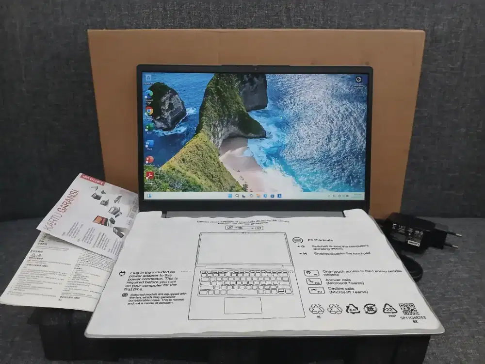 Laptop Lenovo Slim 14 Fullset Garansi Aktif