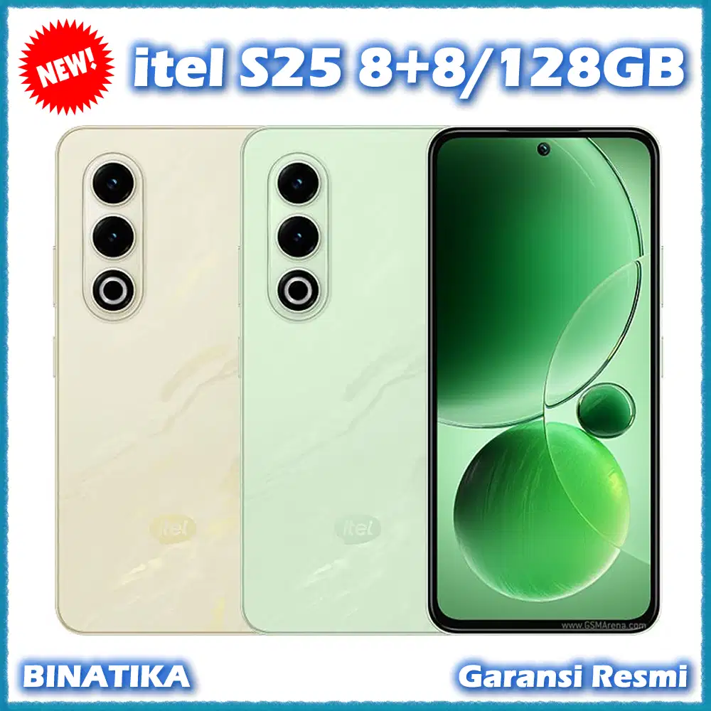Baru - itel S25 8+8/128GB Original Garansi Resmi