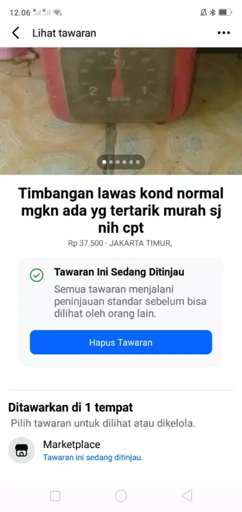 Tmbangan pasa lawas kond normal mgkn ada yg tertarik se lg ada cpt