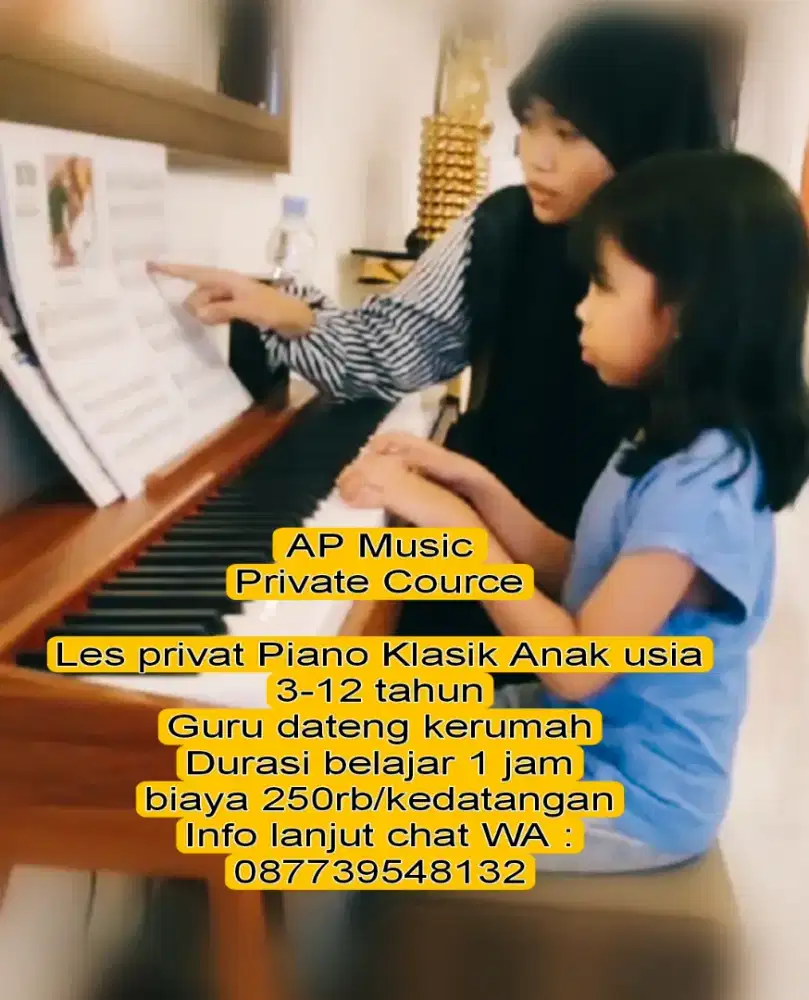 Les Privat Piano untuk anak anak