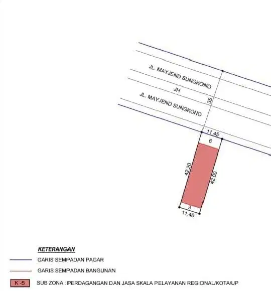 Dijual Rumah Komersial  Area Surabaya Barat Raya Mayjend Sungkono