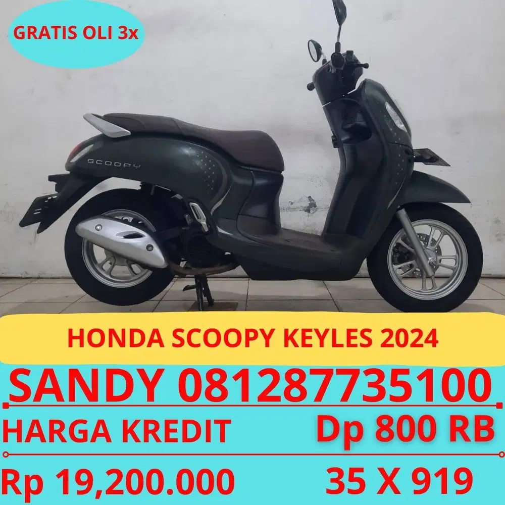 HONDA SCOOPY KEYLES 2024 DP HANYA 600 RIBU GUYSS
