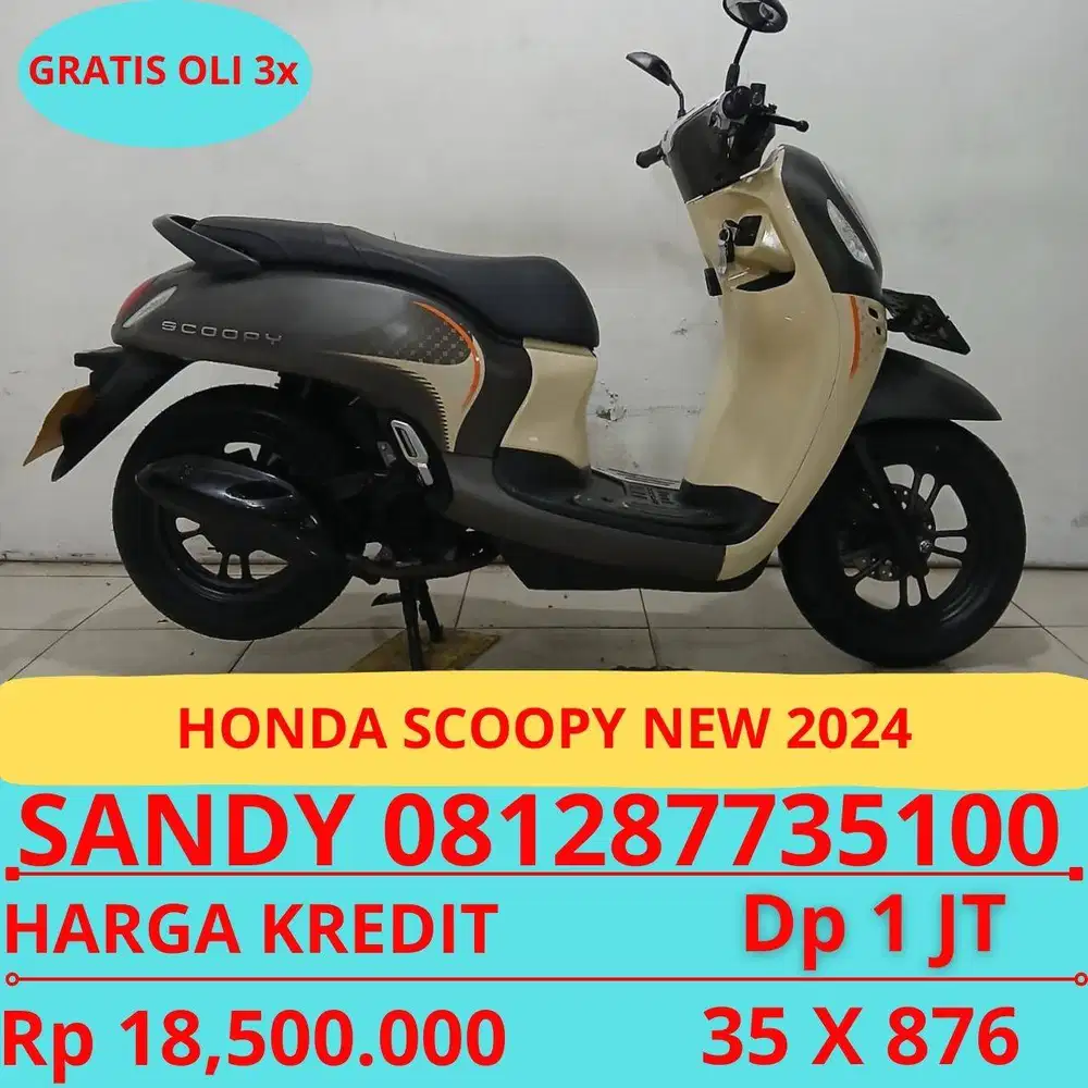HONDA SCOOPY NEW 2024 DP HANYA 1 JT GUYSSS