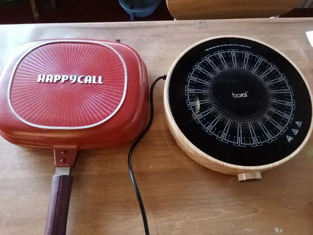 PRELOVED Sepaket Kompor induksi BORAL dan HAPPYCALL Pan, COD Cibubur