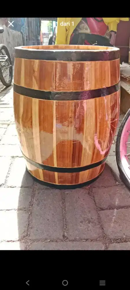 Gentong kayu jati 50x35