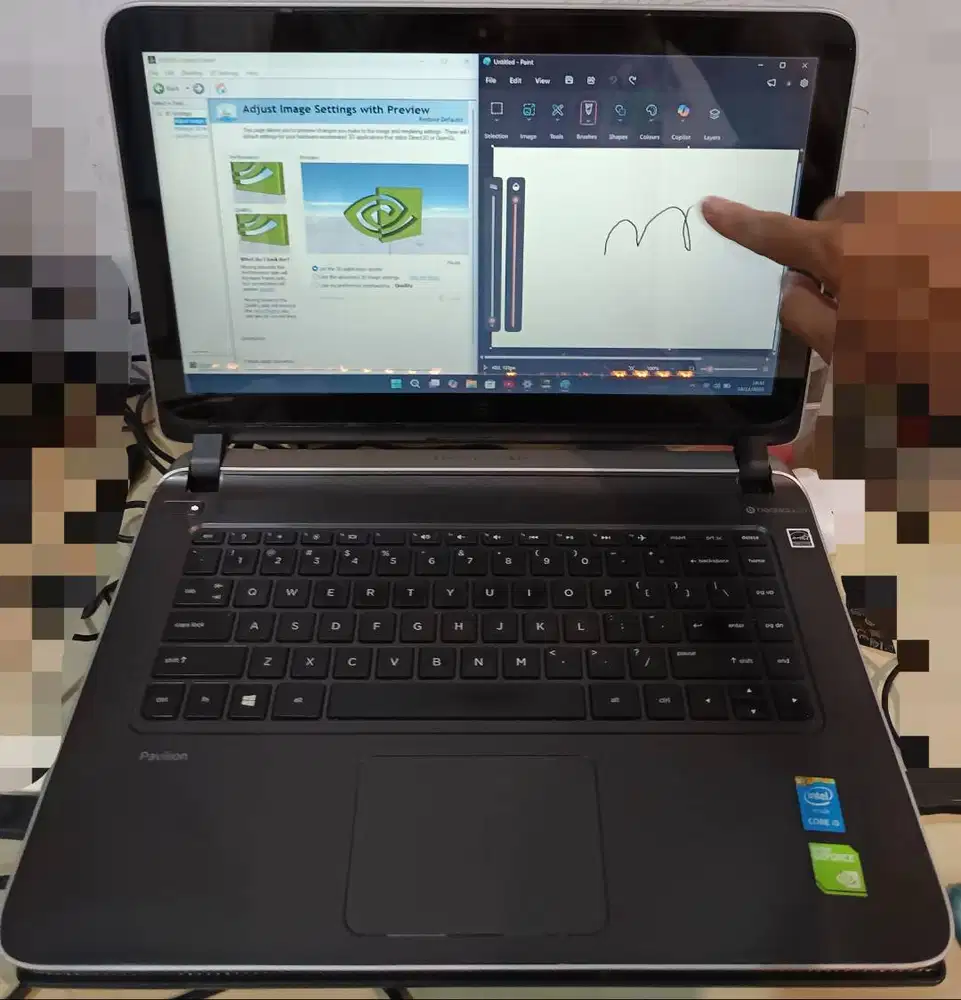 HP PAVILION INTEL i5 G5 4/128GB GEFORCE 840 2GB LAYAR SENTUH