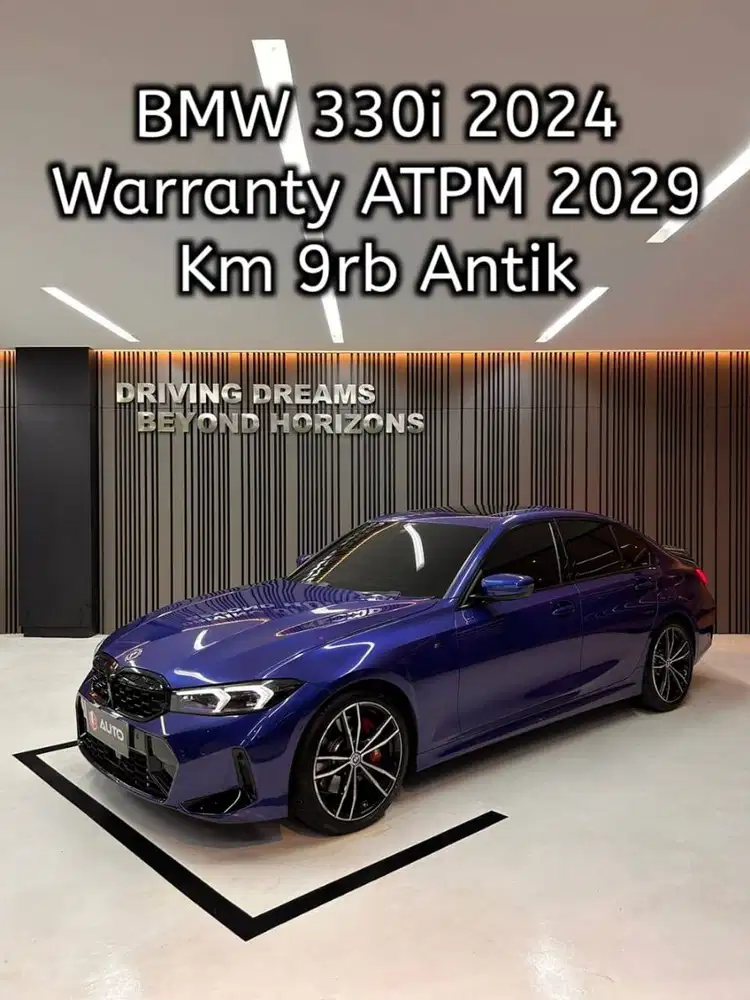 Bmw 330i M-Sport AT New Model 2024 Biru Km9rb Nik 2023 B176EFF