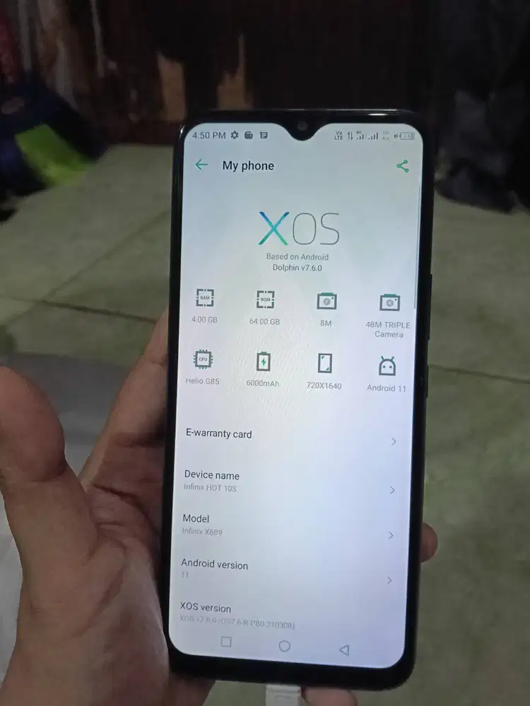 Jual hp Infinix hot 10 ram 4/64