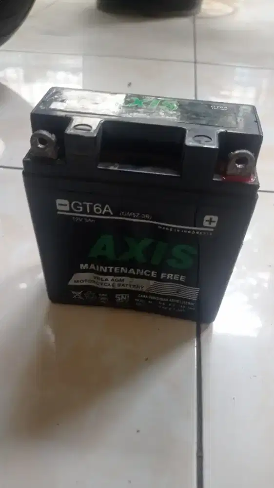 Aki motor mio smile atau sporty  axis