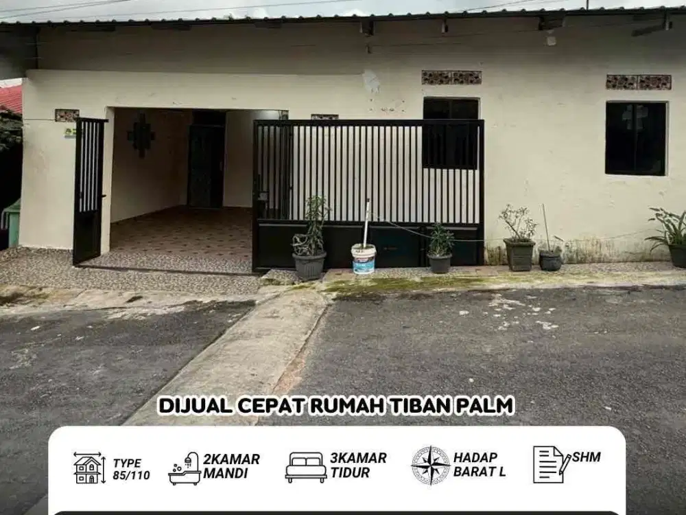 Dijual Rumah Tiban Palm Batam