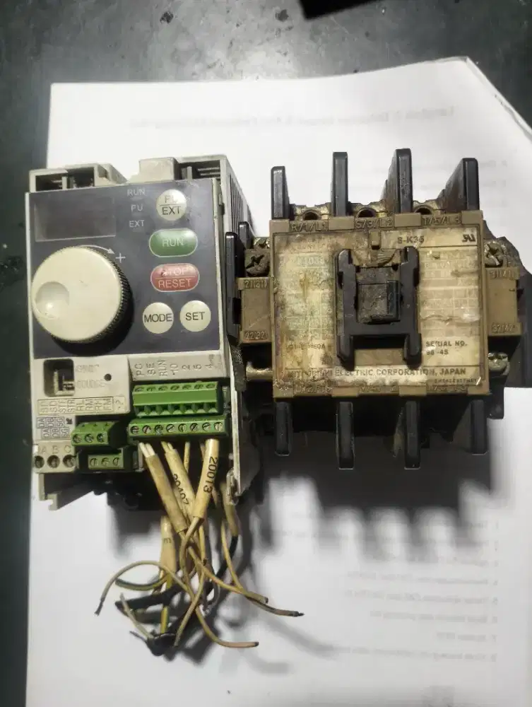Jual borongan inverter +Contactor copotan Mesin merk Mitshubishi