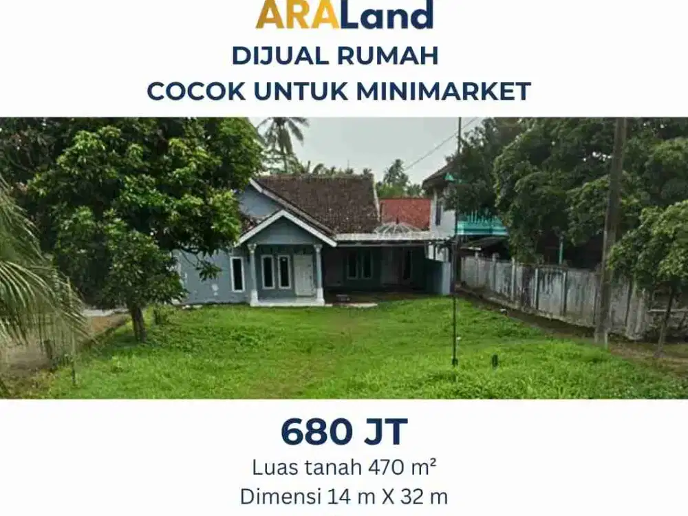 Dijual Lahan untuk Alfamart di Sumatera