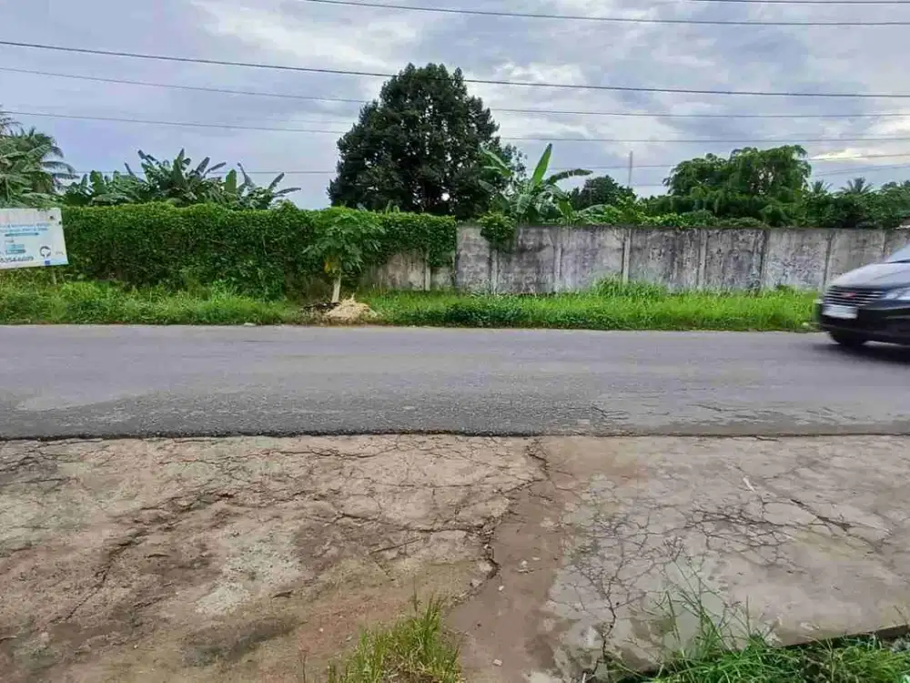 Tanah luas strategis kota Pontianak, Jl. Perdamaian