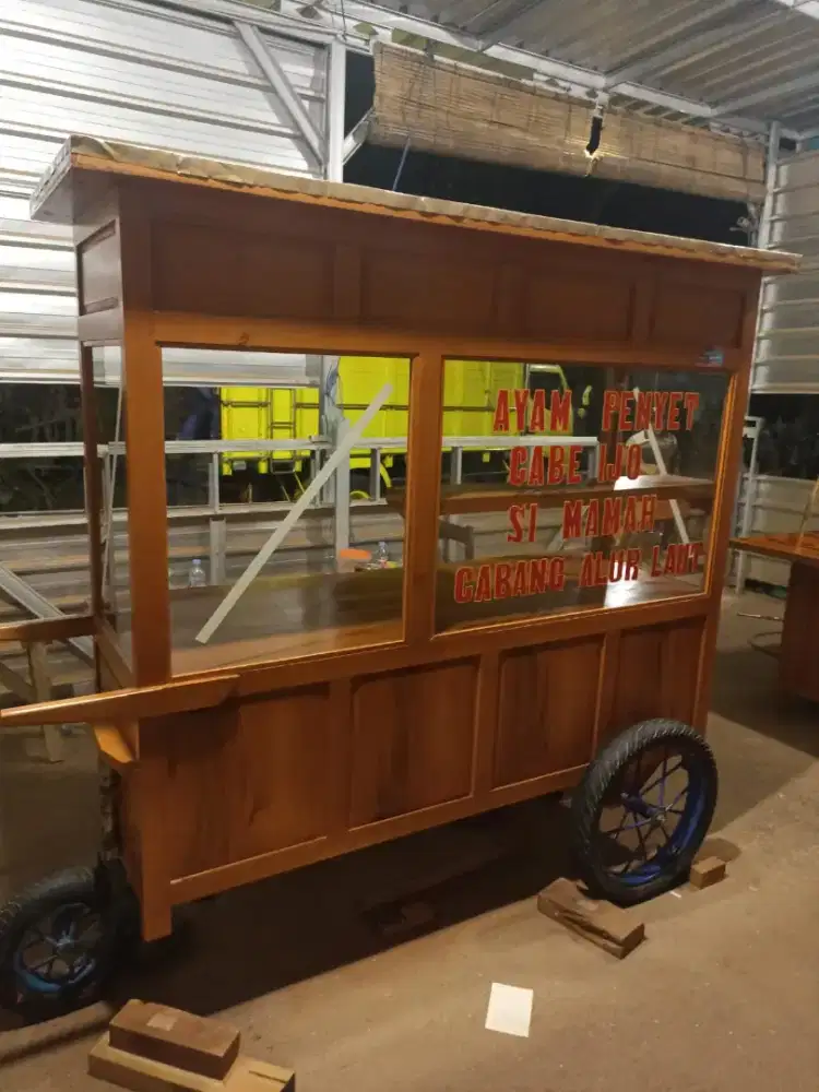 Gerobak Angkringan Bakso Mie Ayam PeceL Bubur Sate Martabak Ronde dlL