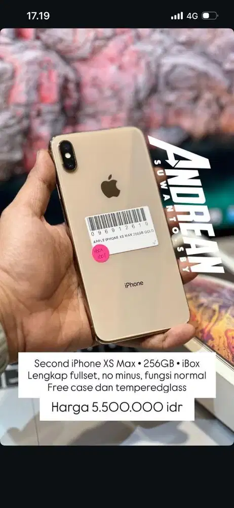 Iphone xs max 256 ibox