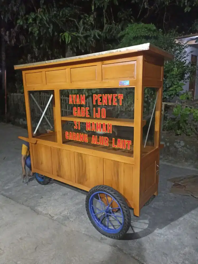 Gerobak Angkringan Bakso Mie Ayam PeceL Bubur Sate Martabak Ronde dlL