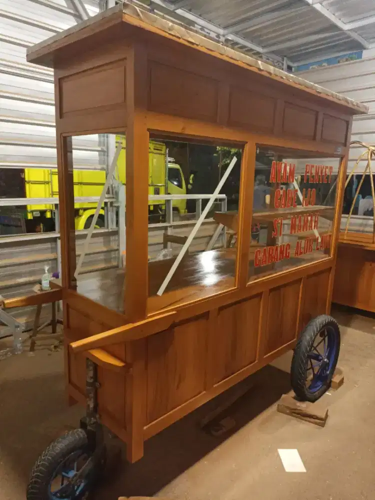 Gerobak Angkringan Bakso Mie Ayam PeceL Bubur Sate Martabak Ronde dlL