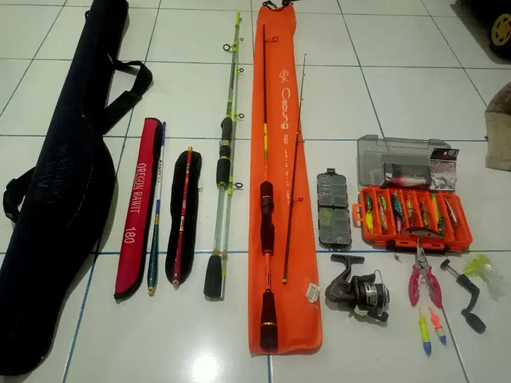 Jual paket alat pancing joran dll