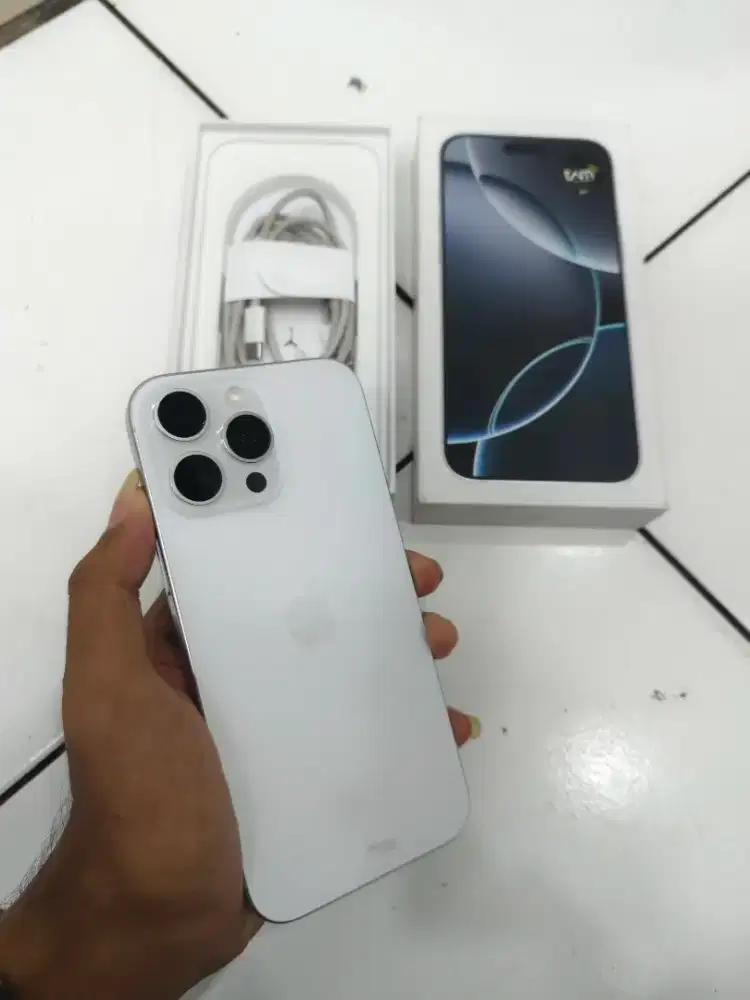 Iphone 16 Pro Max 256gb White ex ibox PA/A bh 100% mulus abis
