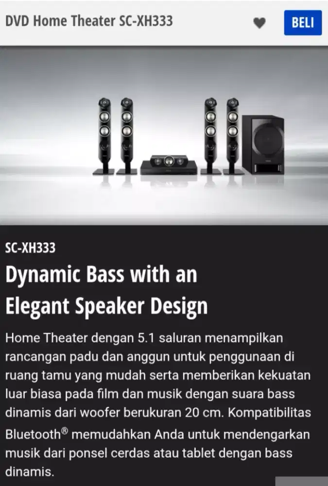 Home theater Panasonic