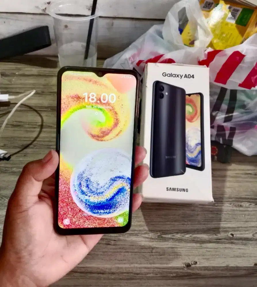 Samsung Galaxy a04 ram 4+4/64 Fullset Ori Nomines