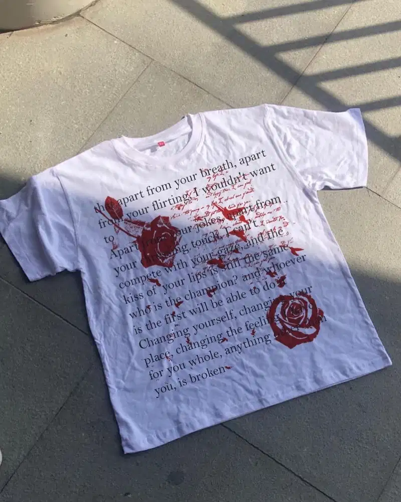 BAJU BOXY 24s ROSE ART