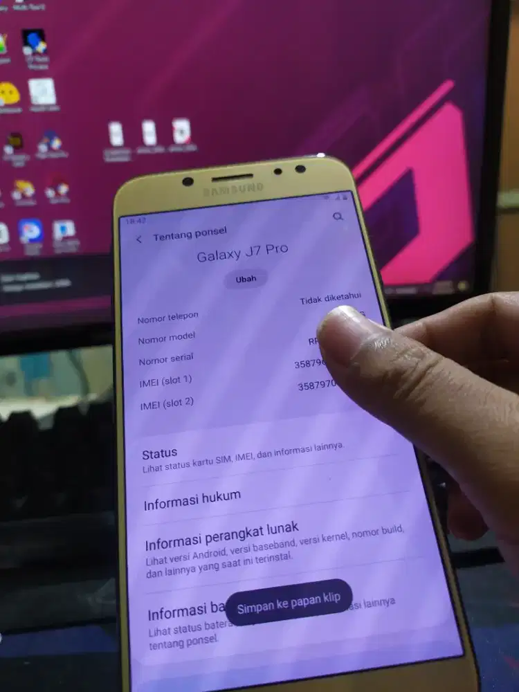 Samsung J7 pro terawat
