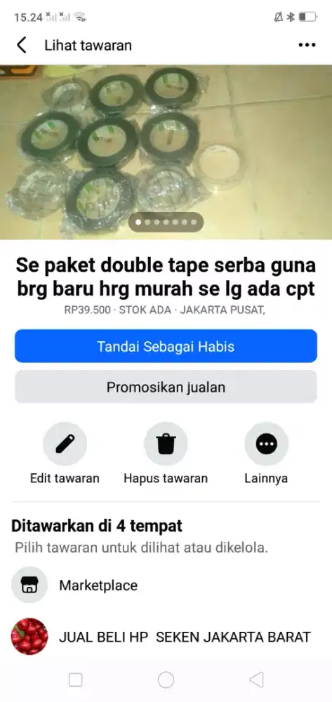 Se paket kelengkapan khusus dikantor brg baru hrg murah cpt dot