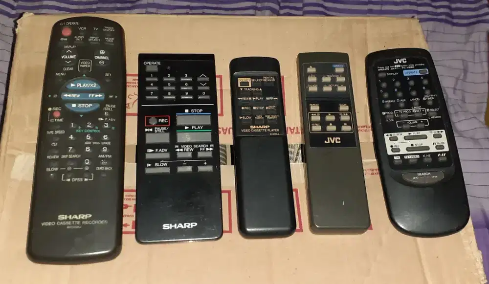 REMOTE Khusus Video VHS (5 pcs)