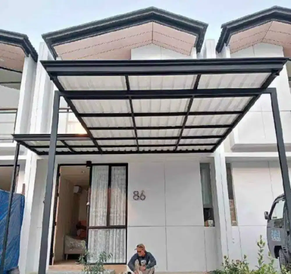 *kanopi atap upvc alderon singgle layer