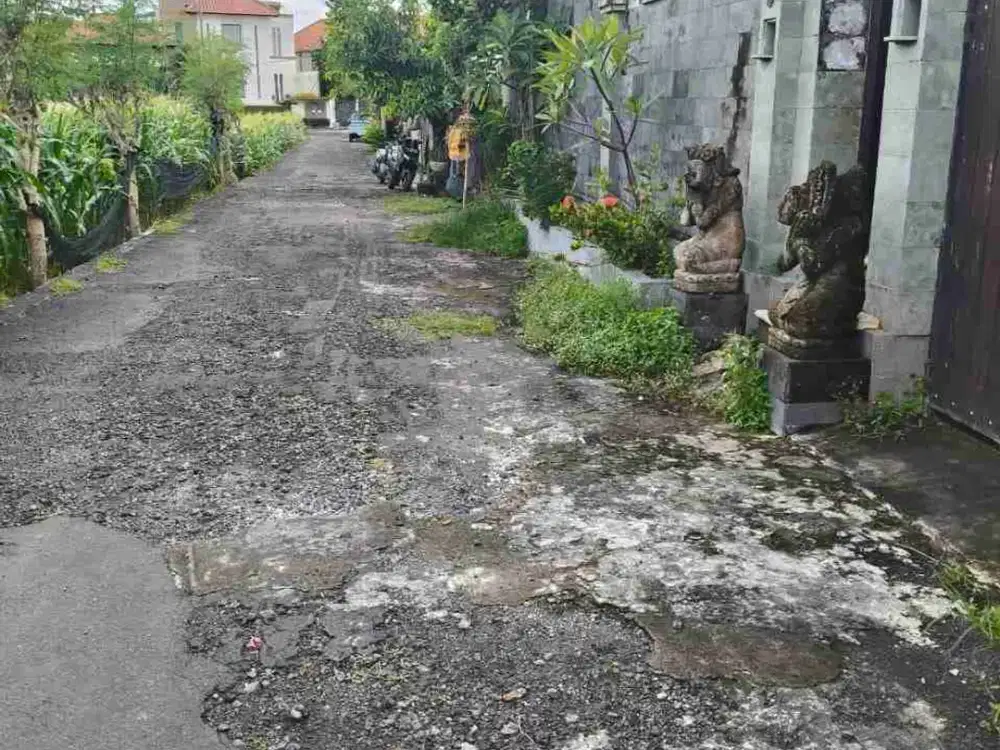 tanah jalan kaki ke pantai Padang galak Sanur bali