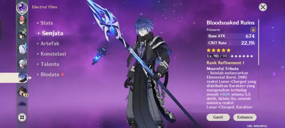 Akun genshin impact uid 81