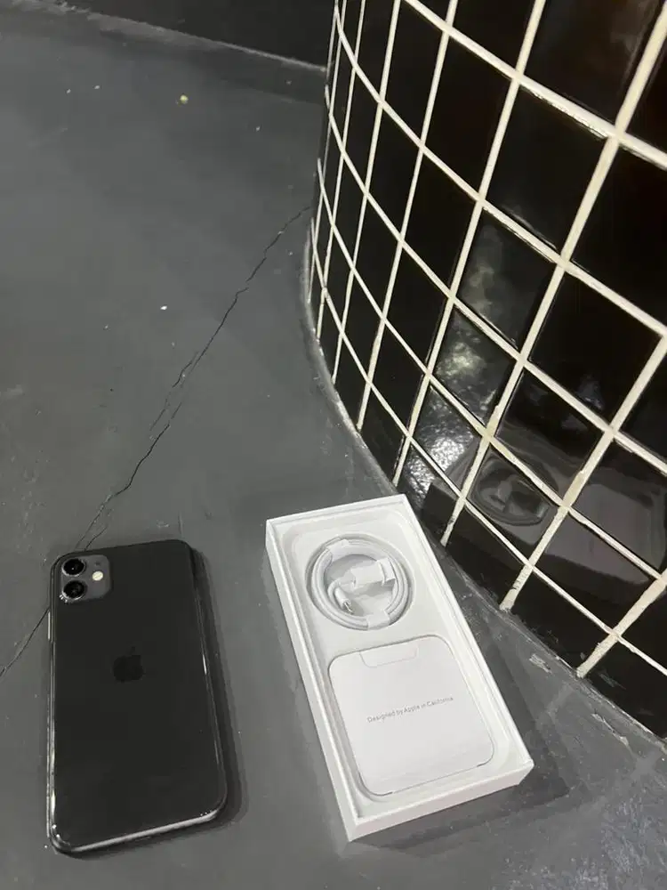 iphone 11 256gb paparan hitam