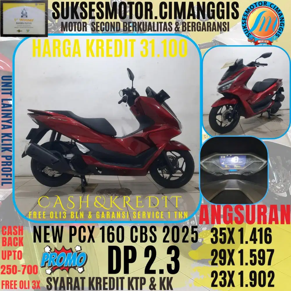 NEW PCX 160 CBS CASHBACK UPTO 700 RIBU FREE OLI3BLN