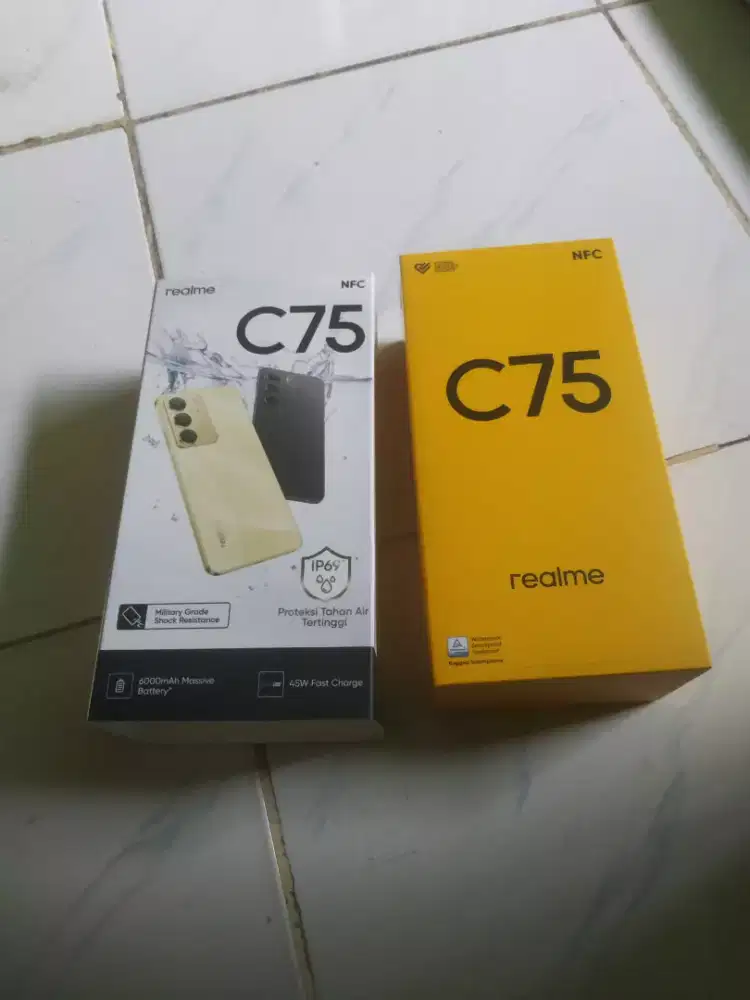 Realme C75 ram 8/128 nominus dipakenya masih ori