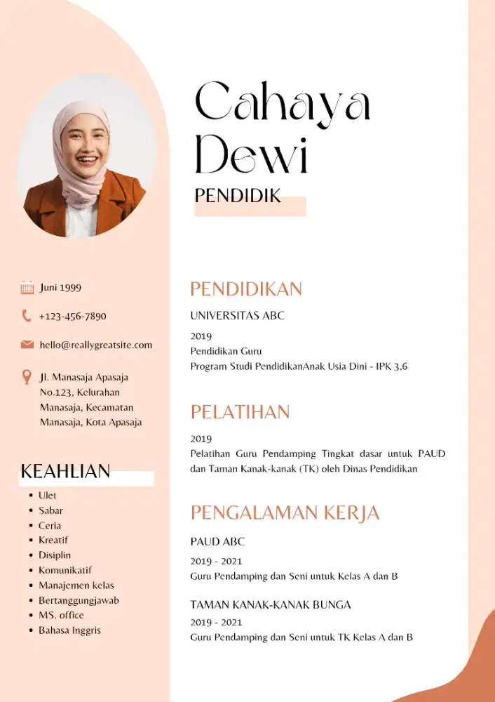 Menerima pesanan pembuatan cv, lamaran kerja, dll