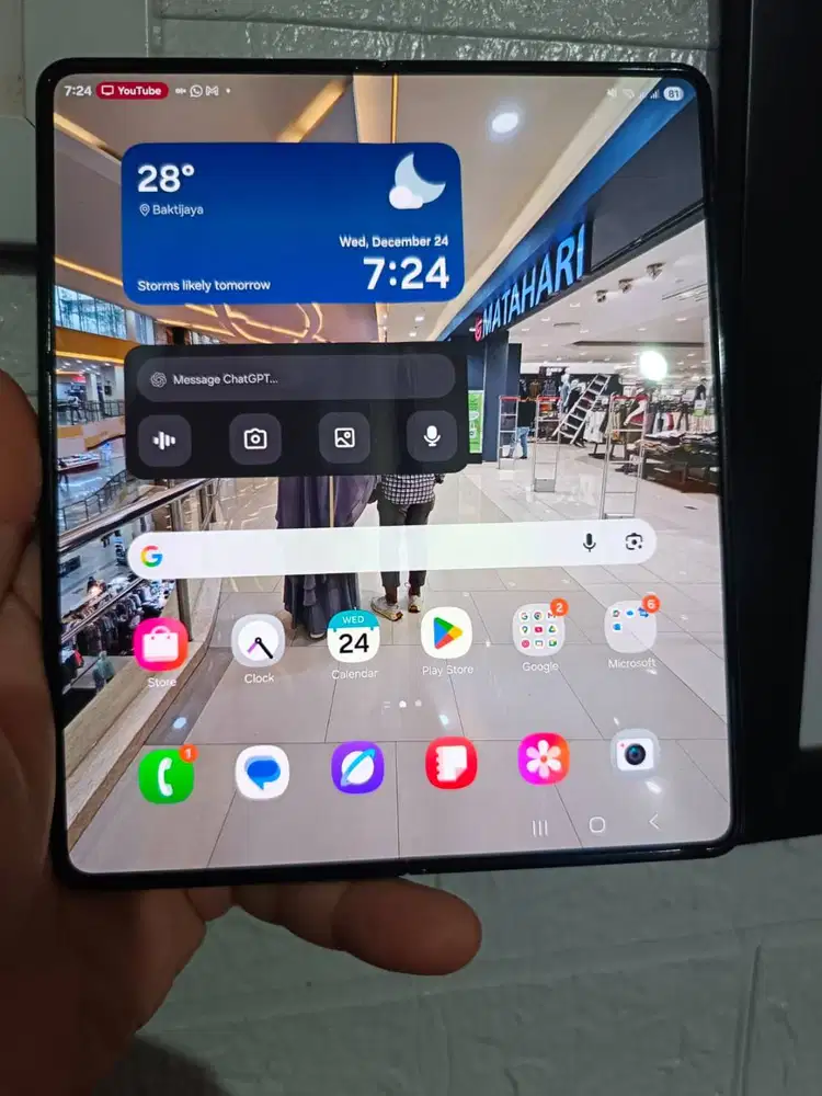 Samsung Galaxy Z Fold 5 256GB Black | Mulus Like New | Pemakaian Priba