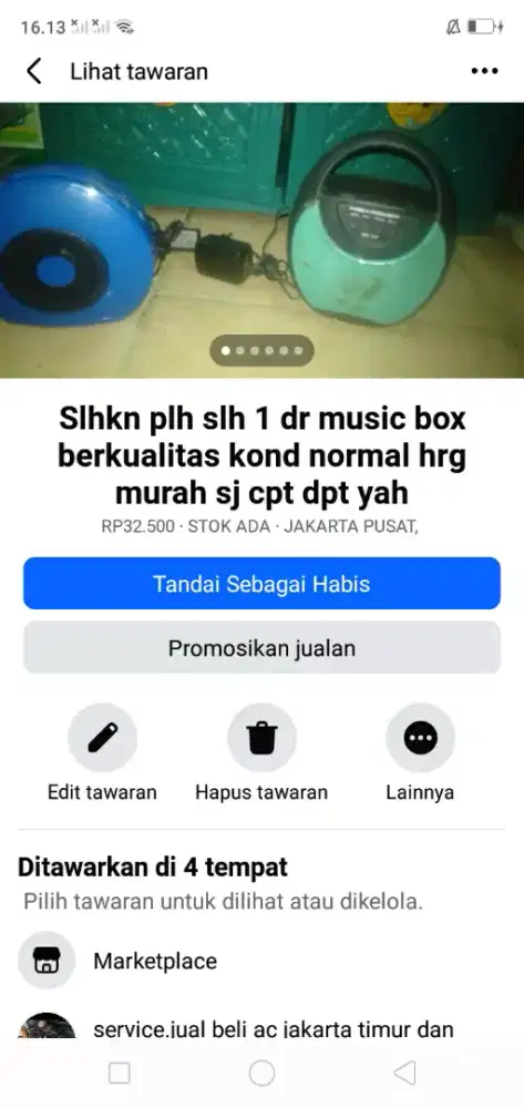 Slhkn lh slh 1 dr audio music box erkuakitas kond normal murah sj