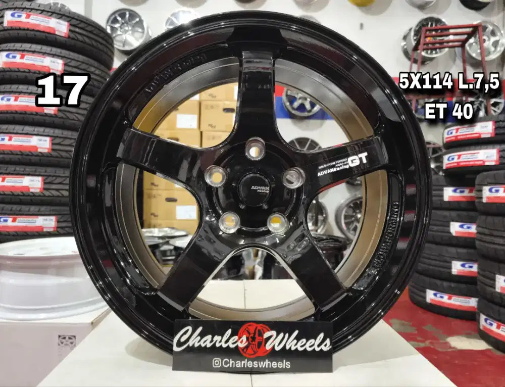 VELG ADVAN GT HITAM R17 MURAH