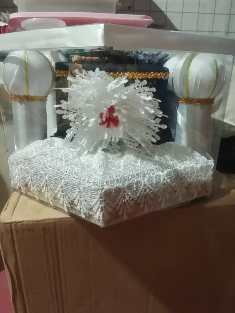 Mahar Seperangkat alat sholat sudah hias
