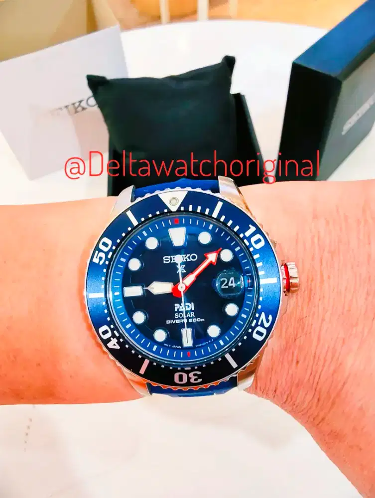 Seiko Prospex SNE435P1 Solar Padi Diver Blue Special Edition Original