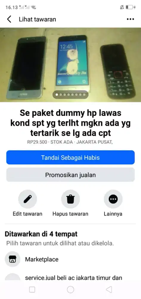 Se paket dummy hp lawas kond bgs mgkn ada yg tertarik se lg ada cpt