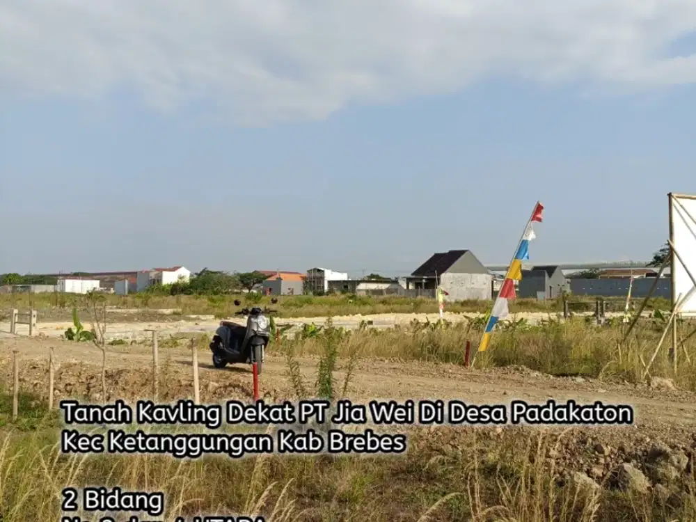 Tanah Kavling Dekat PT Jia Wei Di Desa Padakaton Ketanggungan Brebes